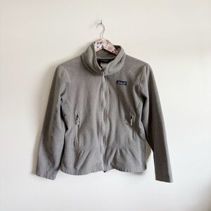 PATAGONIA Gray Emmilen Jacket Women’s M Medium Fleece Zip Up